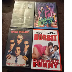 4 DVDs or Bluray Corky Romano
A Night at the‎ Roxbury
Norbit
Gran Torino